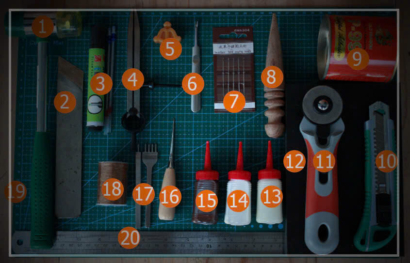 Dụng cụ làm đồ da