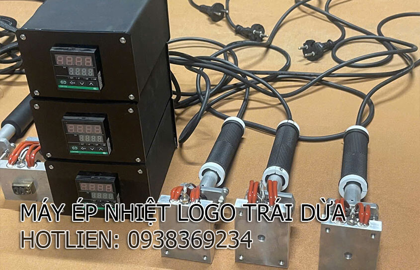 MÁY ÉP NHIỆT LOGO TRÁI DỪA