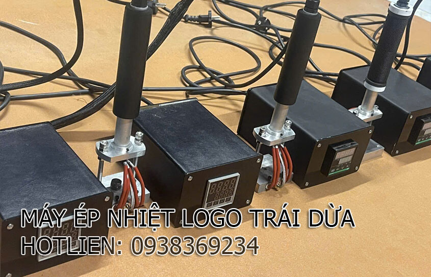 MÁY ÉP NHIỆT LOGO TRÁI DỪA
